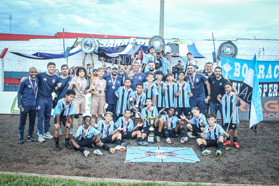 Grêmio e tetracampeão da Copa Sarandi Sub-12