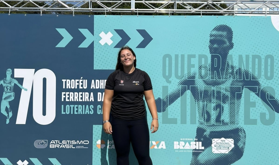 Kauane representa Sarandi no 70º Troféu Ademar de Atletismo em Bragança Paulista